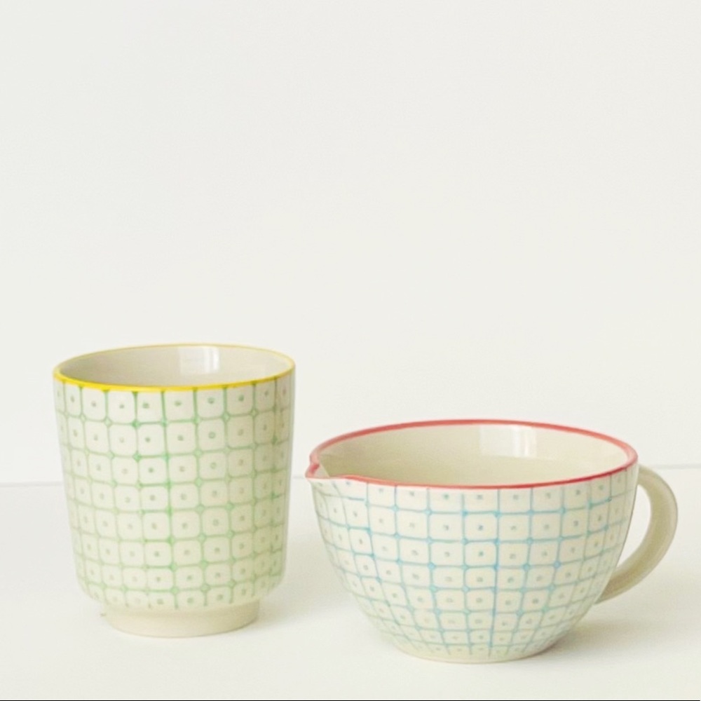 BRAND NEW Carla Creamer and Cup Set of 2